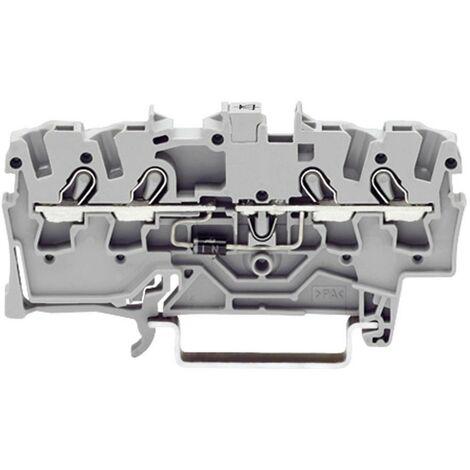 Bloc de jonction à diode WAGO 2002-1411/1000-410 5.20 mm ressort de traction Affectation: L gris 1 pc(s)