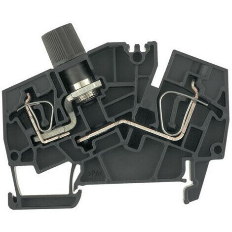 Bloc de jonction à fusible Weidmüller ZSI 6-2 2X2.5/G20 1820930000-1 noir 1 pc(s) D11280