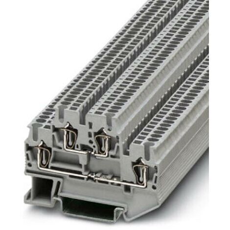 Bloc de jonction à ressort à 2 étages Phoenix Contact STTB 1,5 3031157 gris 50 pc(s) S68180