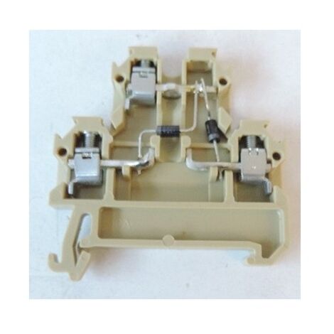 Bloc de jonction avec composant Raccordement vissé 4 mm² 380 V 10 A 1 N 4007 TS 35 beige WEIDMULLER 0396760000