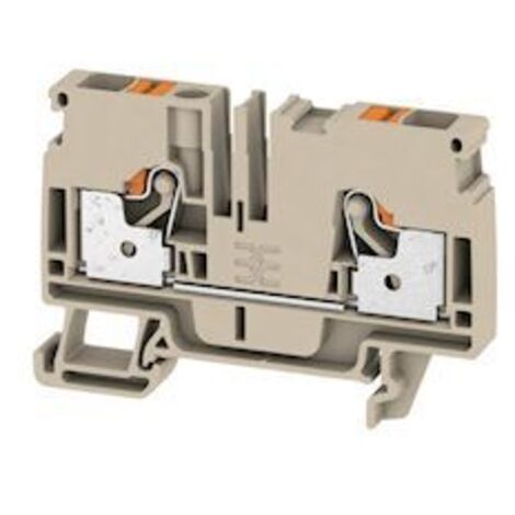 bloc de jonction de passage - a2c - push in - 6 mm2 - 800v - 41a - beige foncé - weidmuller 1992110000