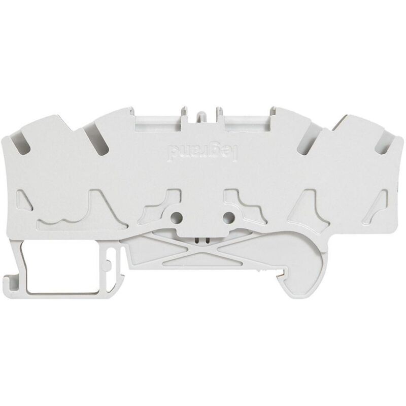 Bloc de jonction de passage à ressort Viking3 avec 1 jonction 4 conducteurs 2 entrées 2 sorties pas 6mm gris (037269)