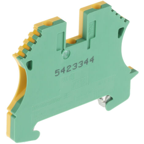 Bloc de jonction de protection Weidmüller WPE 2.5 1010000000-100 vert-jaune 100 pc(s) A67505
