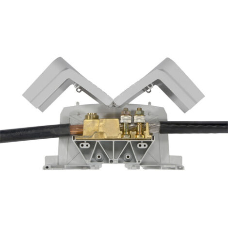Bloc de jonction de puissance aluminium ou cuivre équipé câble câble Viking3 avec pas 55mm (039011)