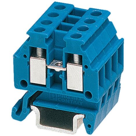 Bloc de jonction de traversée Phoenix Contact MT 1.5 BU, 0.14 1.5mm², A visser, Bleu ( Prix pour Paquet de 5 )