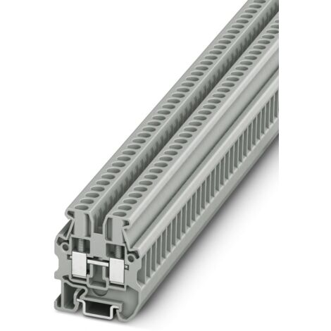 Bloc de jonction de traversée Phoenix Contact MUT 2.5, 2.5mm², A visser, Gris ( Prix pour Paquet de 5 )