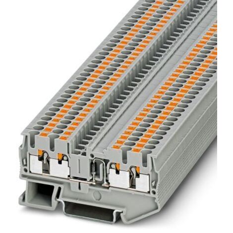 Bloc de jonction de traversée Phoenix Contact PT 2.5-QUATTRO-DIO/R-L, 0.14  4mm², Enfichable, Gris ( Prix pour Paquet de 5 )
