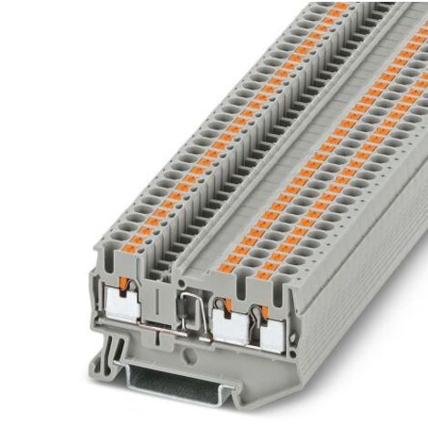 Bloc de jonction de traversée Phoenix Contact PT 2.5-TWIN-DIO/R-L, 0.14  4mm², Enfichable, Gris ( Prix pour Paquet de 5 )