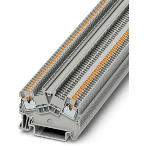 Bloc de jonction de traversée Phoenix Contact PTS 1.5/S, 1.5mm², Enfichable, Gris