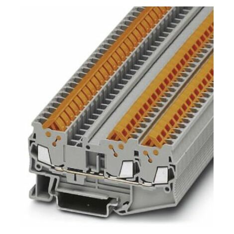Bloc de jonction de traversée Phoenix Contact QTC 1.5-TWIN, 0.25  1.5mm², Connexion rapide, Gris ( Prix pour 1 )