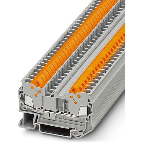 Bloc de jonction de traversée Phoenix Contact QTC 2.5, 0.5  2.5mm², Connexion rapide, Gris ( Prix pour Paquet de 5 )
