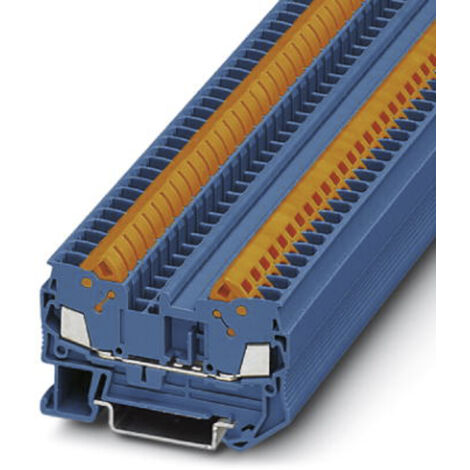 Bloc de jonction de traversée Phoenix Contact QTC 2.5 BU, 0.5 2.5mm², Connexion rapide, Bleu ( Prix pour 1 )
