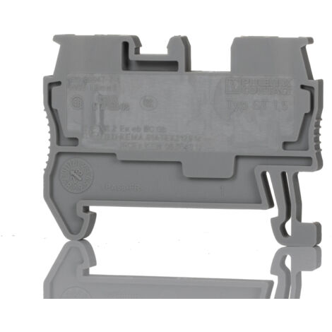 Bloc de jonction de traversée Phoenix Contact ST 1.5, 0.08 1.5mm², Fixation à ressort, Gris ( Prix pour Paquet de 5 )
