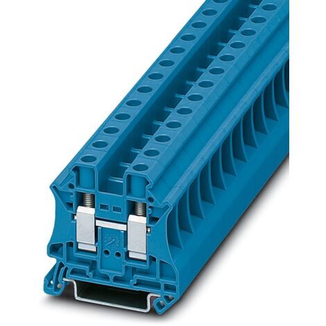 Bloc de jonction de traversée Phoenix Contact UT 10 BU, 0.5  16mm², A visser, Bleu ( Prix pour Paquet de 5 )
