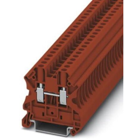 Bloc de jonction de traversée Phoenix Contact UT 4 RD, 4mm², A visser, Rouge ( Prix pour 1 )