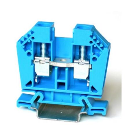 Bloc de jonction de traversée RS PRO, 25mm², Cage à ressort, Bleu ( Prix pour Boîte de 5 )