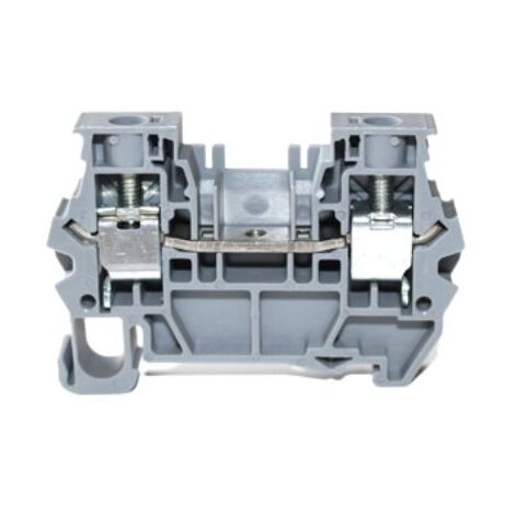 Bloc de jonction de traversée RS PRO, 6mm², Cage à ressort, Gris ( Prix pour Sachet de 10 )