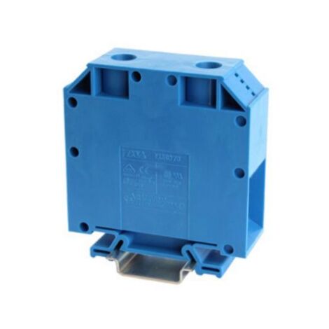 Bloc de jonction de traversée RS PRO, 70mm², Cage à ressort, Bleu ( Prix pour Boîte de 1 )