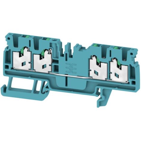 Bloc de jonction de traversée Weidmuller AS4C 2.5 BL, Enfichable, Bleu ( Prix pour Paquet de 10 )