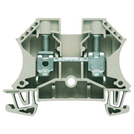 Bloc de jonction de traversée Weidmuller WDU, 10mm², A visser, Marron ( Prix pour Paquet de 10 )