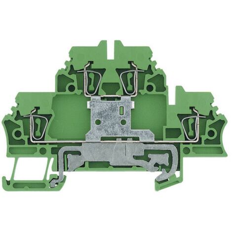 Bloc de jonction double étage Weidmüller ZDK 2.5PE 1690000000-1 vert-jaune 1 pc(s) D15668