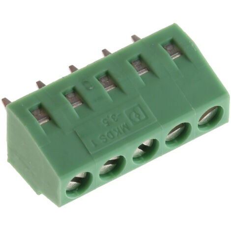 Bloc de jonction et de raccordement 5P circuit imprimé pour fil 1.5mm² à vis MKDS 1/ 5-3,5 CI PHOENIX CONTACT 1751277