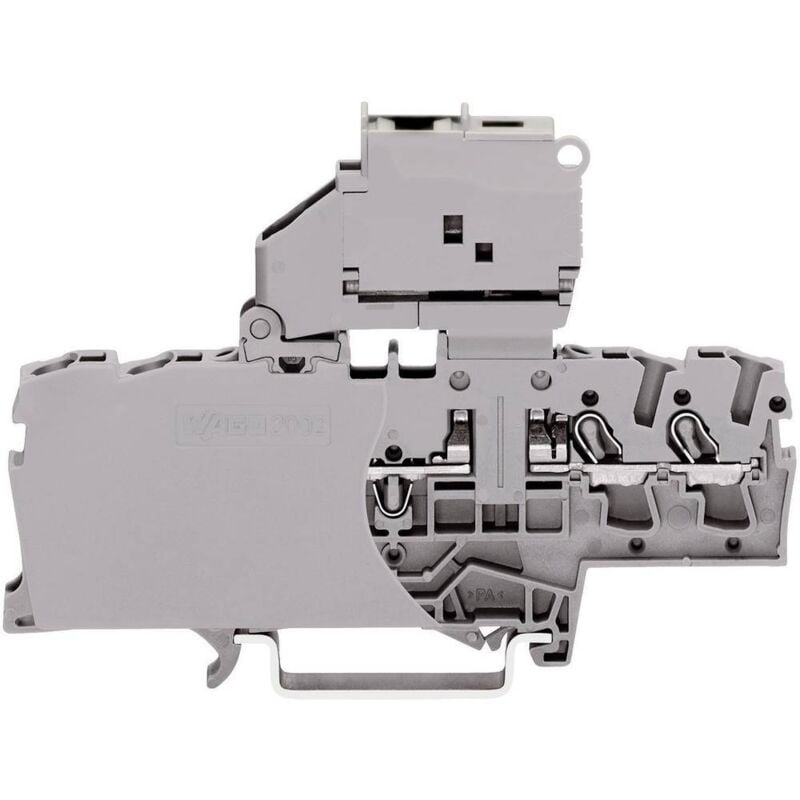 Wago - borne à fusibles 2002-1811 6.2 mm ressort de traction assignation: l gris 1 pc(s)