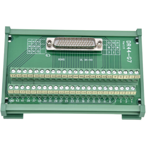 Bloc de jonction mâle DR44-G7 pour PCB, module terminal DC 60V, connecteur de transfert