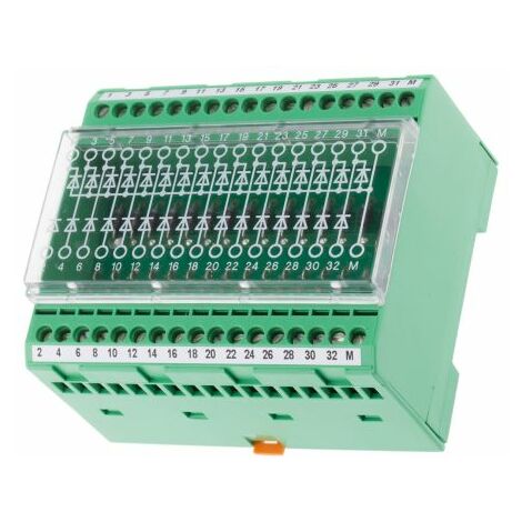 Bloc de jonction modulaire Phoenix Contact EMG 90-DIO 32M/LP, 0.2  4mm², A visser, Vert ( Prix pour 1 )