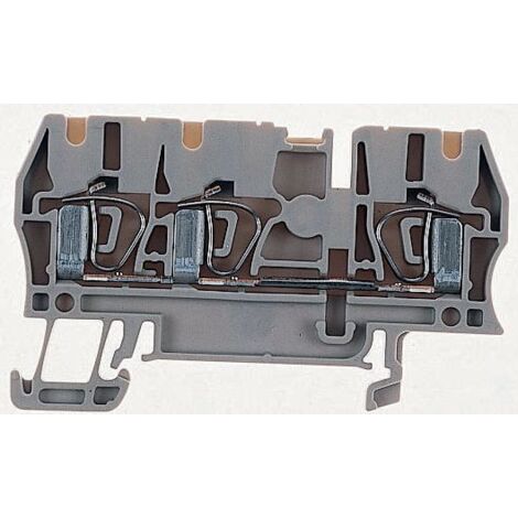 bloc de jonction - passage - a ressort - zdu - 1.5 mm2 - 17.5a - beige foncé - weidmuller 1775530000
