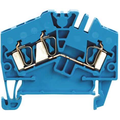 bloc de jonction - passage - a ressort - zdu - 2.5 mm2 - 800v - 24a - bleu - weidmuller 1706040000