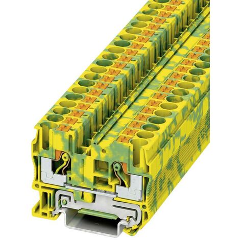 Bloc de jonction pour conducteur de protection à trois étages PT 6-PE Contenu: 1 pc(s) Phoenix Contact PT 6-PE 3211822