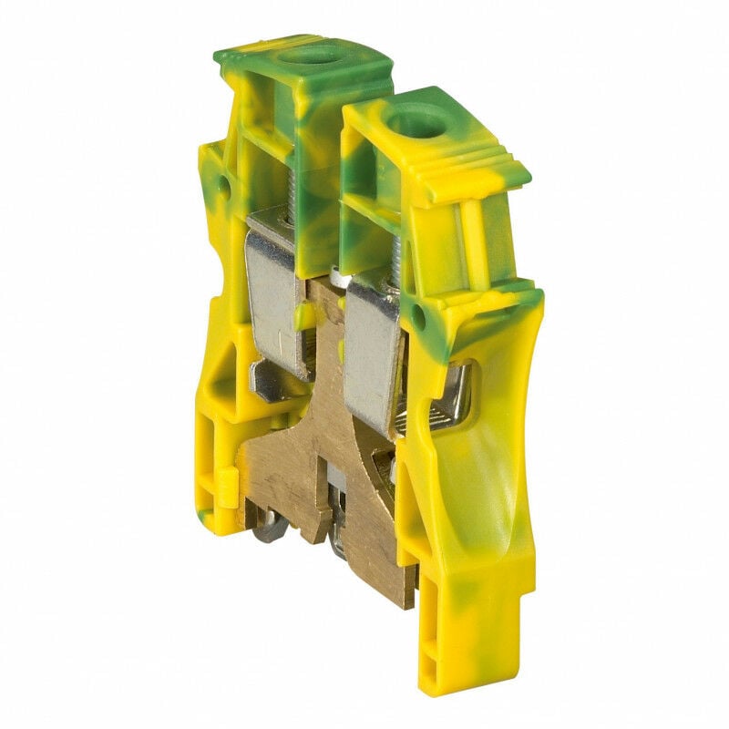 Legrand - Bloc de jonction pour conducteur de protection à vis Viking3 avec 1 jonction 1 entrée 1 sortie section 16mm2 pas 12mm (037174)