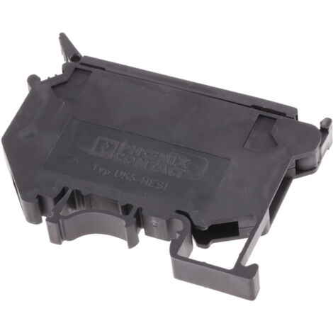 Bloc de jonction rail DIN à fusible Phoenix Contact UK, A visser, Noir ( Prix pour 1 )