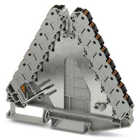 Bloc de jonction rail DIN Phoenix Contact PTRVB 8-FI, 0.14 6mm², Enfichable, Gris ( Prix pour Paquet de 10 )