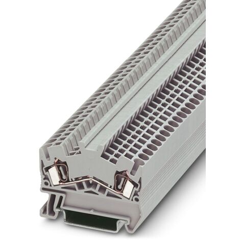 Bloc de jonction rail DIN Phoenix Contact STS 2.5, 0.08  4mm², Fixation à ressort, Gris ( Prix pour 1 )