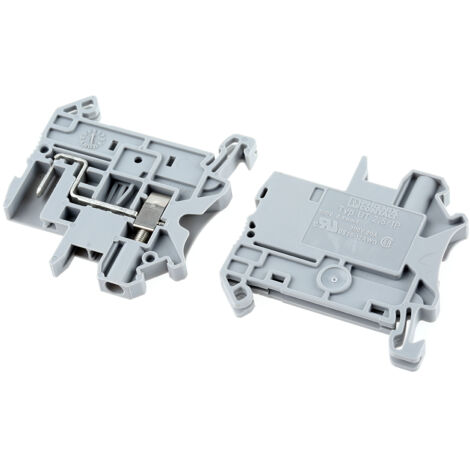 Bloc de jonction rail DIN Phoenix Contact UT 2.5/1P-PE, A visser, Gris ( Prix pour Paquet de 5 )