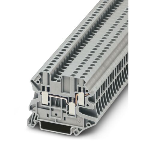 Bloc de jonction rail DIN Phoenix Contact UT 2.5-TWIN, A visser, Gris ( Prix pour Paquet de 5 )