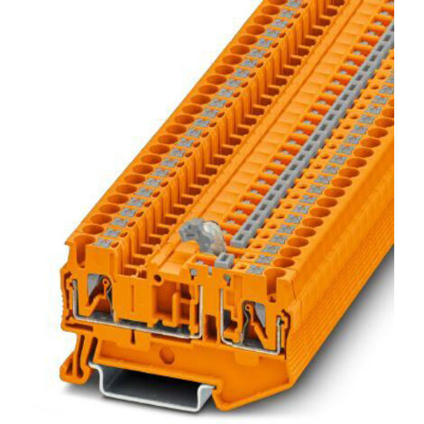 Bloc de jonction rail DIN sans fusible Phoenix Contact PT 2,5-MT OG, 2.5mm², Enfichable, Orange ( Prix pour Boîte de 5 )