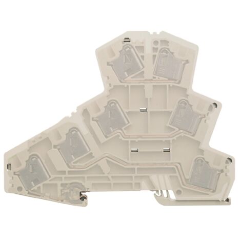 Bloc de jonction rail DIN Weidmuller P, 0.5 6mm², Enfichable, Beige foncé ( Prix pour 1 )