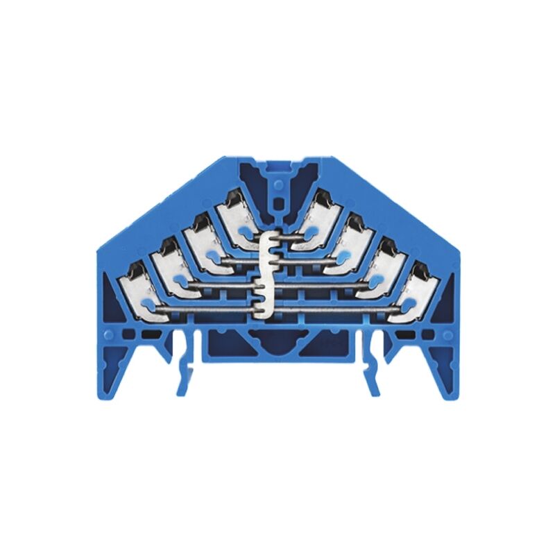 Weidmuller - Bloc de jonction rail din p, 1.5mm², Enfichable, Bleu ( Prix pour Paquet de 5 )