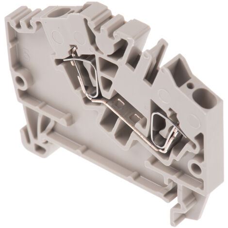 Bloc de jonction rail DIN Weidmuller ZDU, 2.5mm², Cage à ressort, Beige ( Prix pour Paquet de 5 )