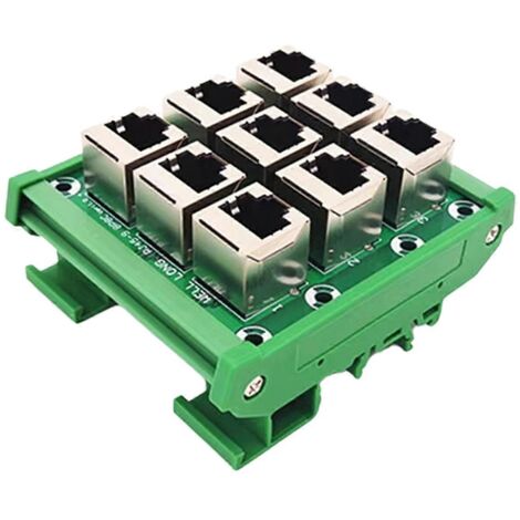 Bloc de jonction RJ45 8P8C à 9 voies