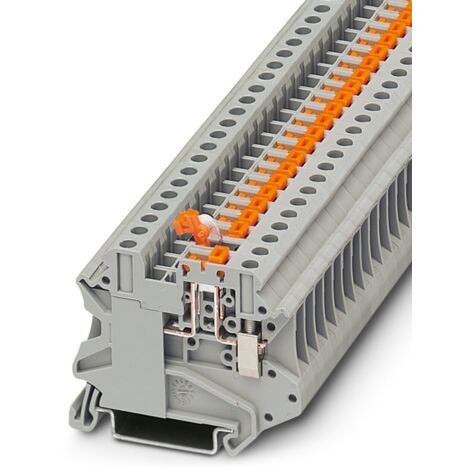 Bloc de jonction sectionnable à couteau Phoenix Contact UT 4-MT-P/P, 0.14 6mm², A visser, Gris ( Prix pour 1 )