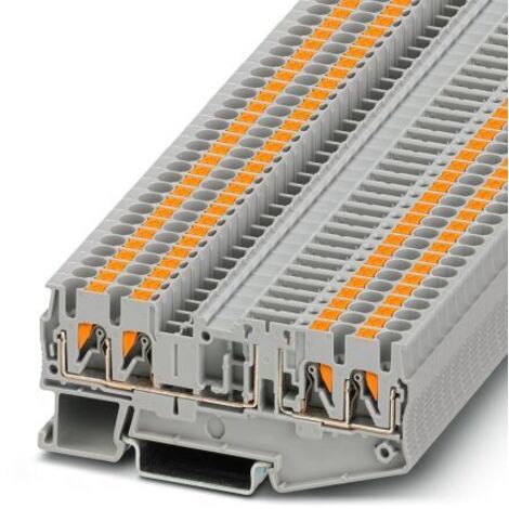 Bloc de jonction sectionnable Phoenix Contact PT 2.5-QUATTRO-TG, 0.14 4mm², Enfichable, Gris ( Prix pour Paquet de 10 )