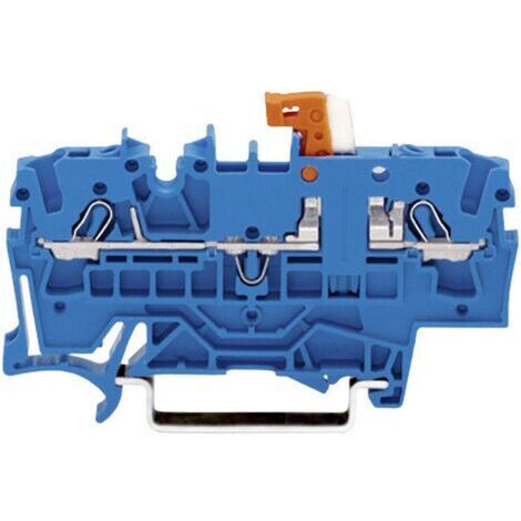 Bloc de jonction sectionnable WAGO 2002-1674 5.20 mm ressort de traction Affectation: N bleu 1 pc(s)
