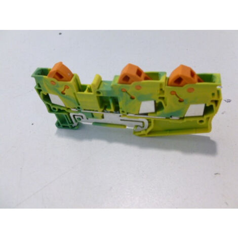 Bloc de jonction simple connexion auto vert-jaune pour cable 2,5 mm² QTC 2,5-twin-pe PHOENIX CONTACT 3206474