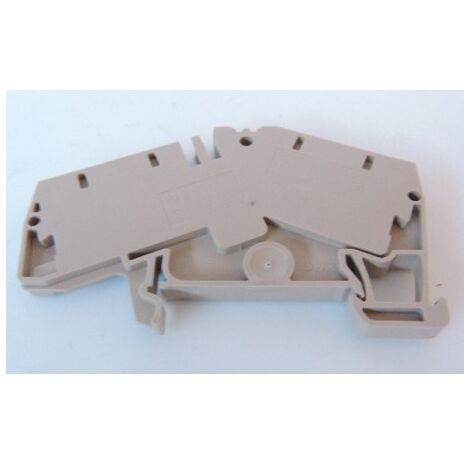 Bloc de jonction traversant 4 fils souples 4mm² 800V 32A bornes ressort ZDU 4-2/4AN WEIDMULLER 1806980000