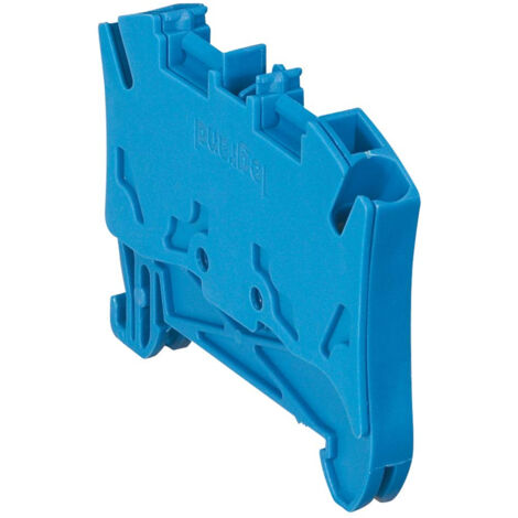 BLOC DE JONCTION VIKING 3 À RESSORT - 1 JONC/2 CONDUCT - 1ENTR/1SORTIE - BLEU - PAS 6 LEGRAND 037201