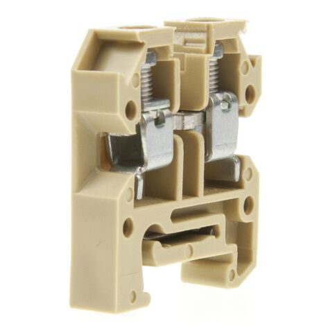 Bloc de jonction Weidmuller AKZ, 4mm², A visser, Marron ( Prix pour Paquet de 10 )